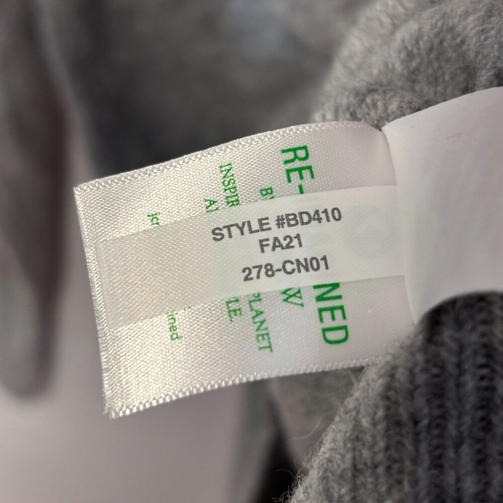 J Crew Women Wool Alpaca Blend Hoodie Sweater Size Medium FA21 Gray D131 -4 - Picture 8 of 16